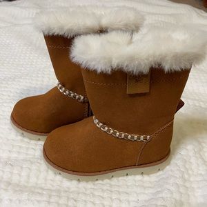 oshkosh 5 new brown suede boots